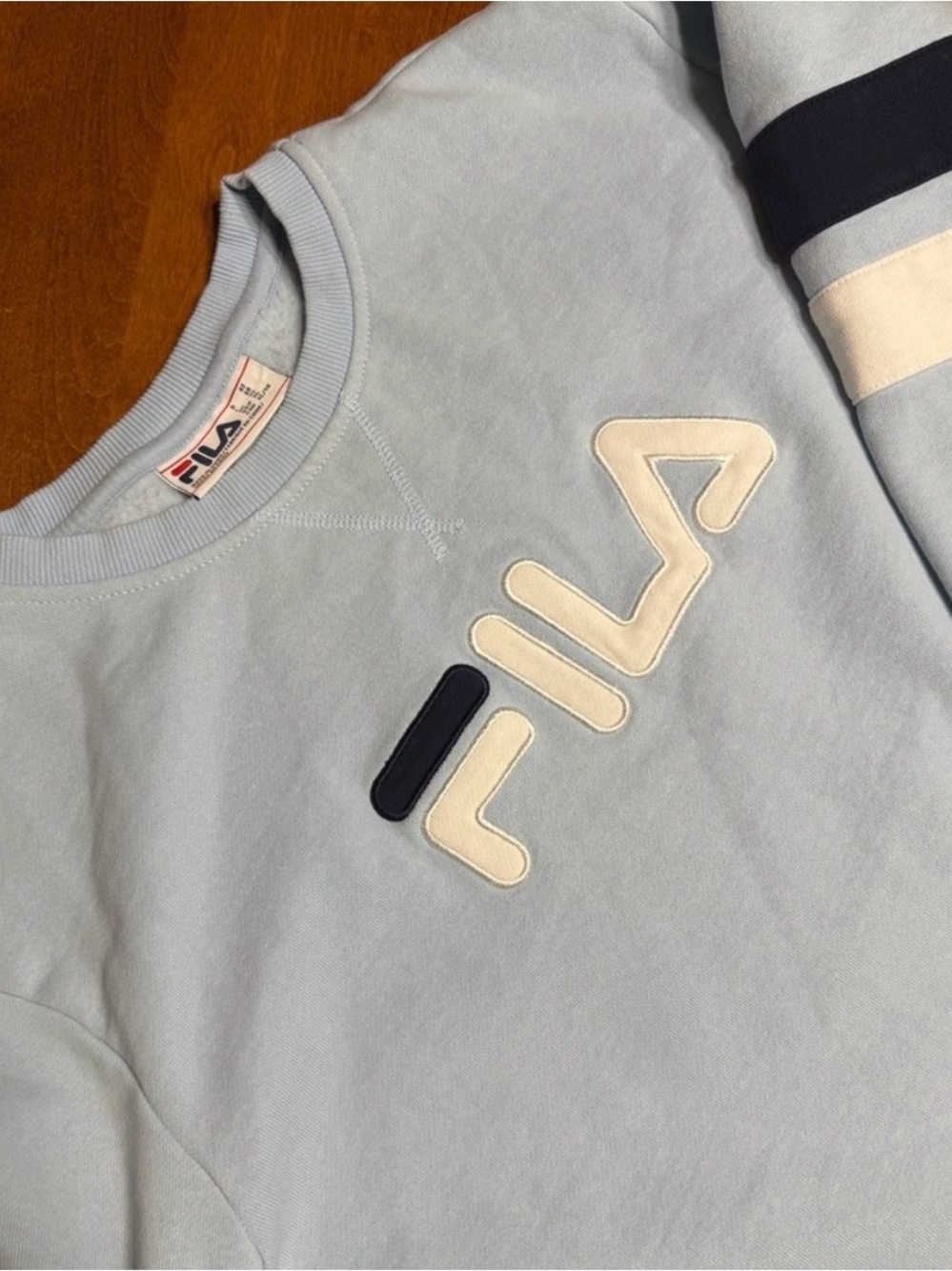 Fila Women’s XL Michele Sky Blue Crewneck Sweatshirt